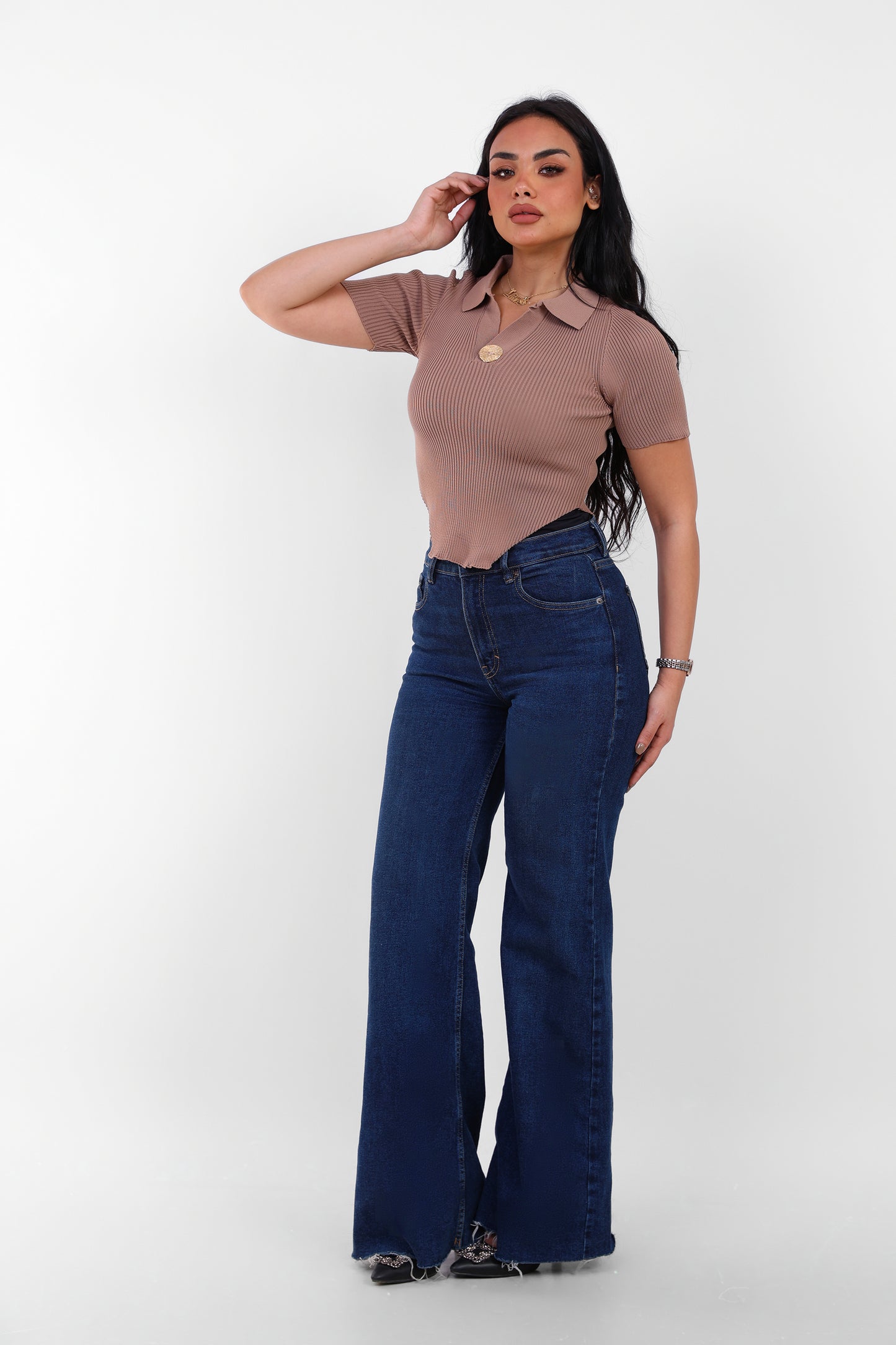 Knit Fitted Top Coffee