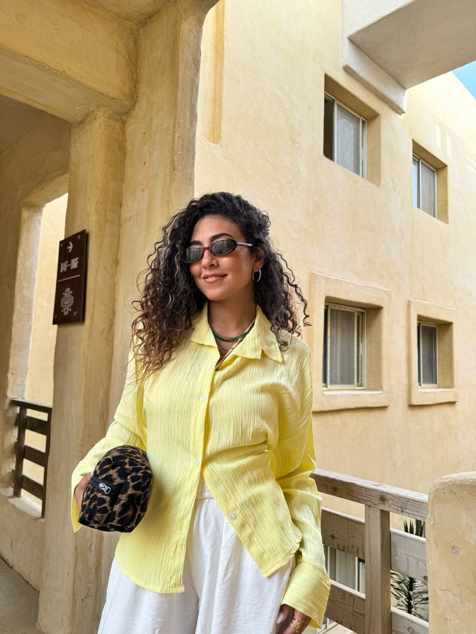 CRINKLE SHIRT YELLOW