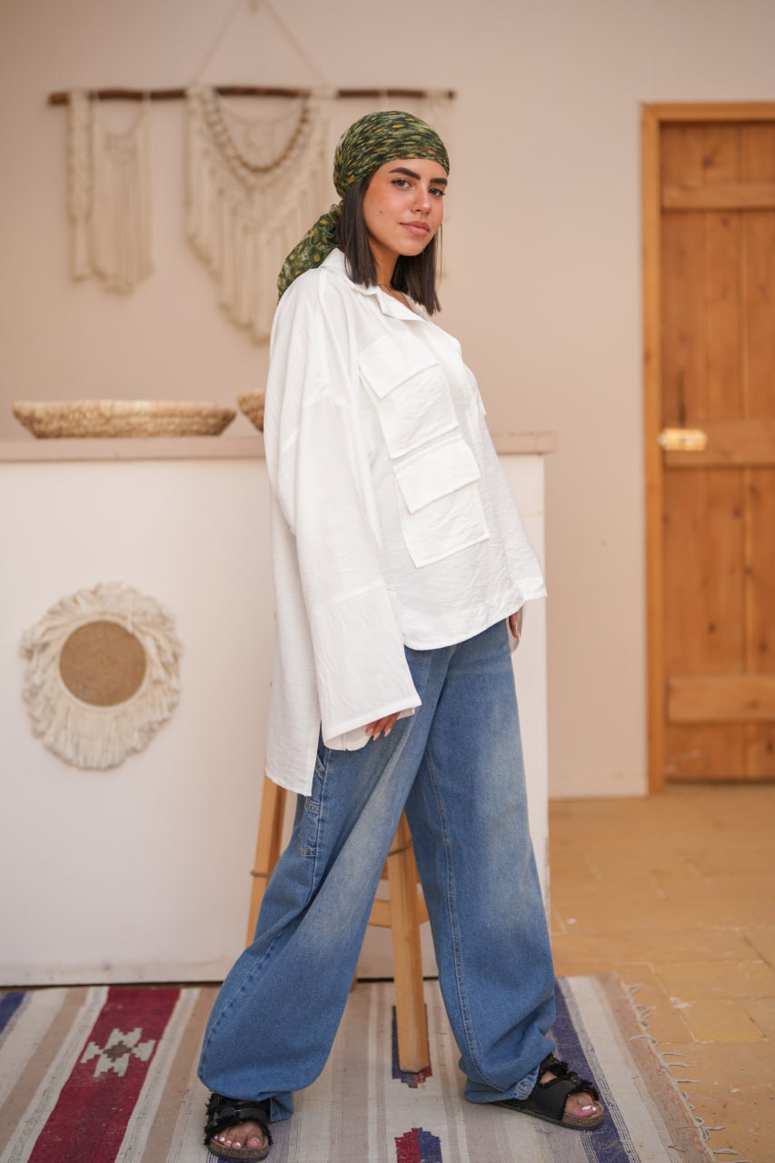 URBAN LOOSE SHIRT White