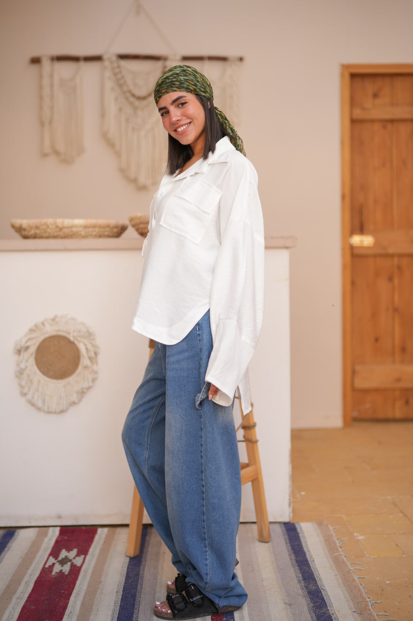 URBAN LOOSE SHIRT White