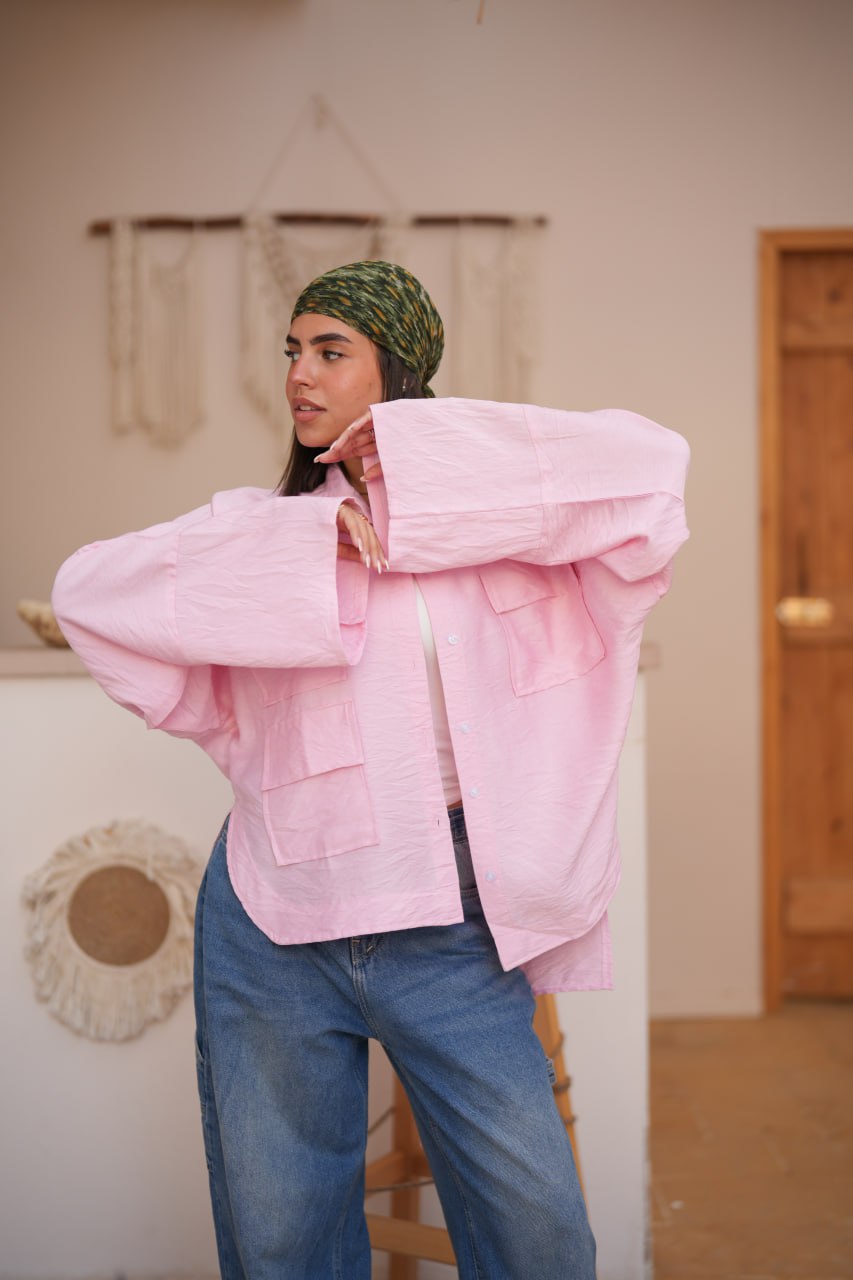 URBAN LOOSE SHIRT PINK