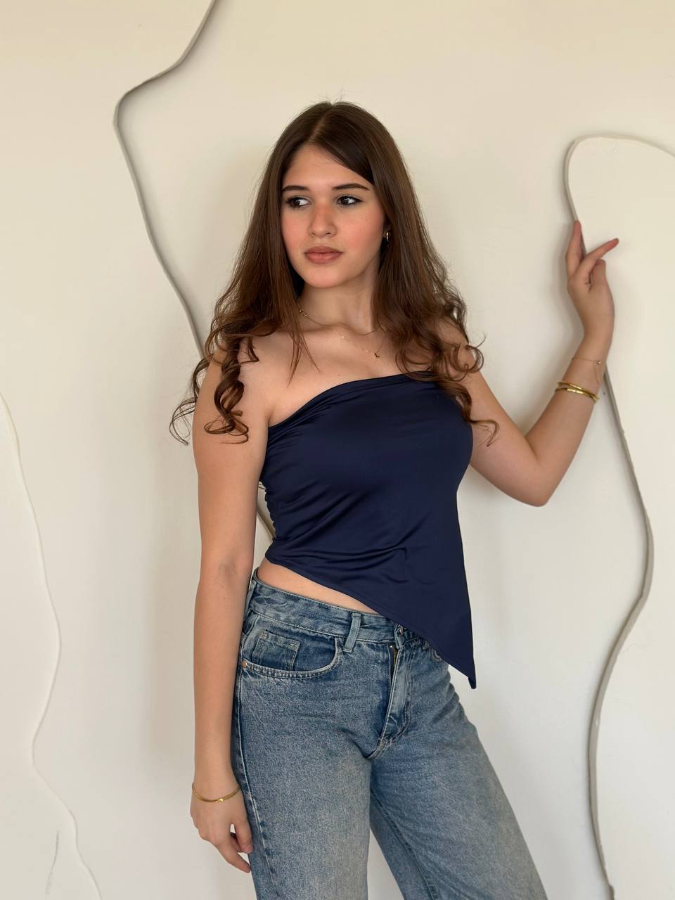 V LOW TOP NAVY