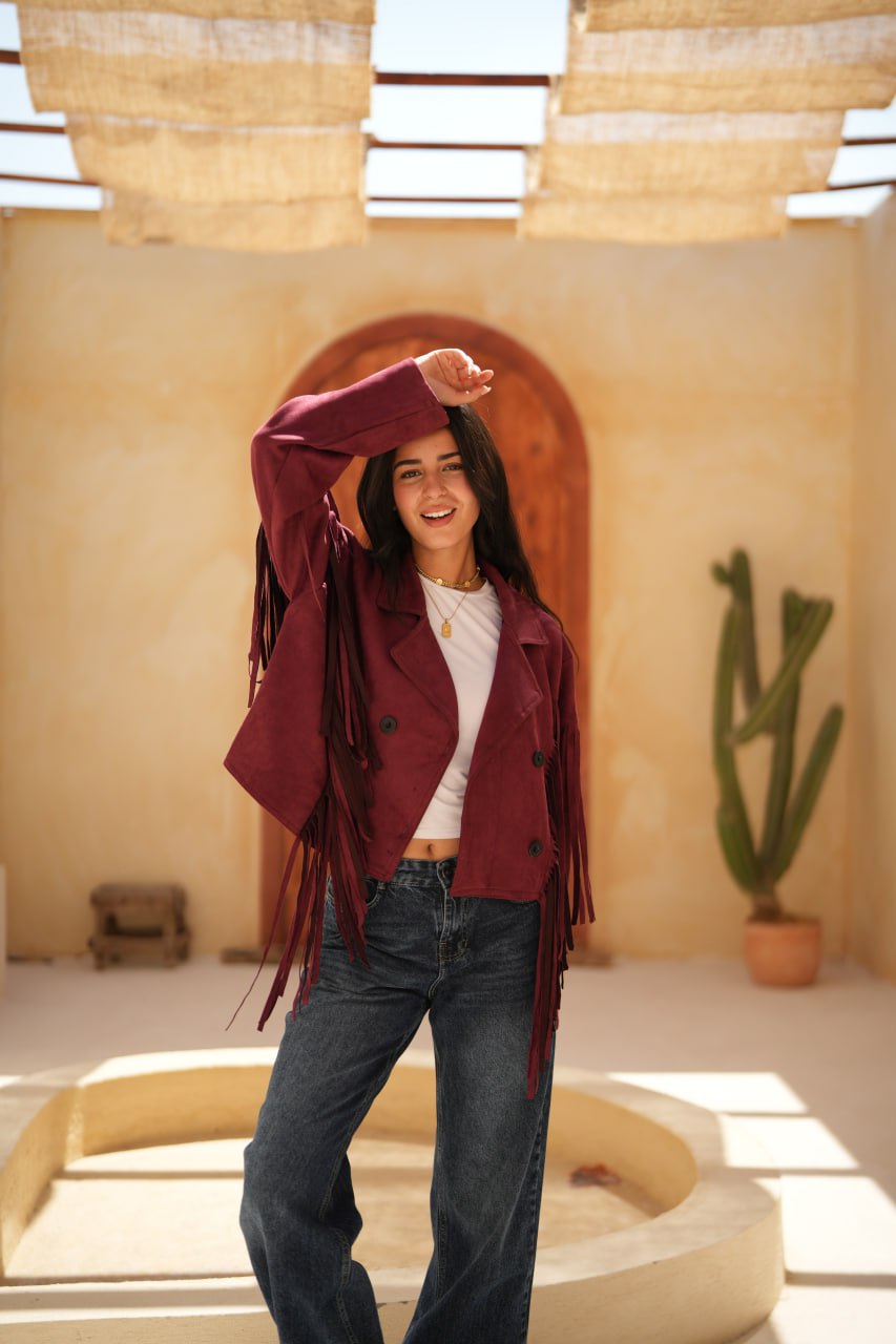 SUEDE FRINGE JACKET
