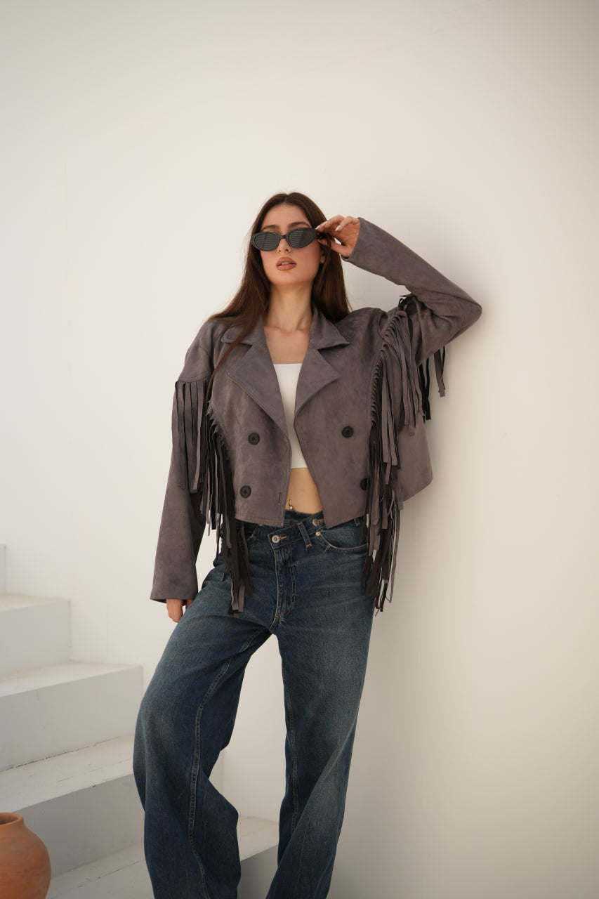 SUEDE FRINGE JACKET
