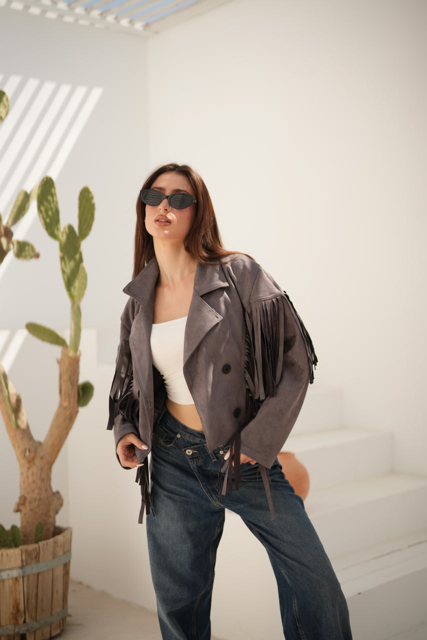 SUEDE FRINGE JACKET
