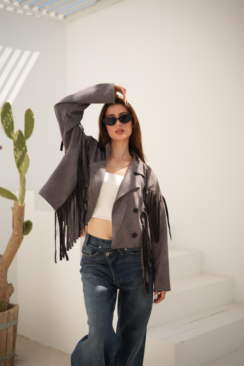 SUEDE FRINGE JACKET