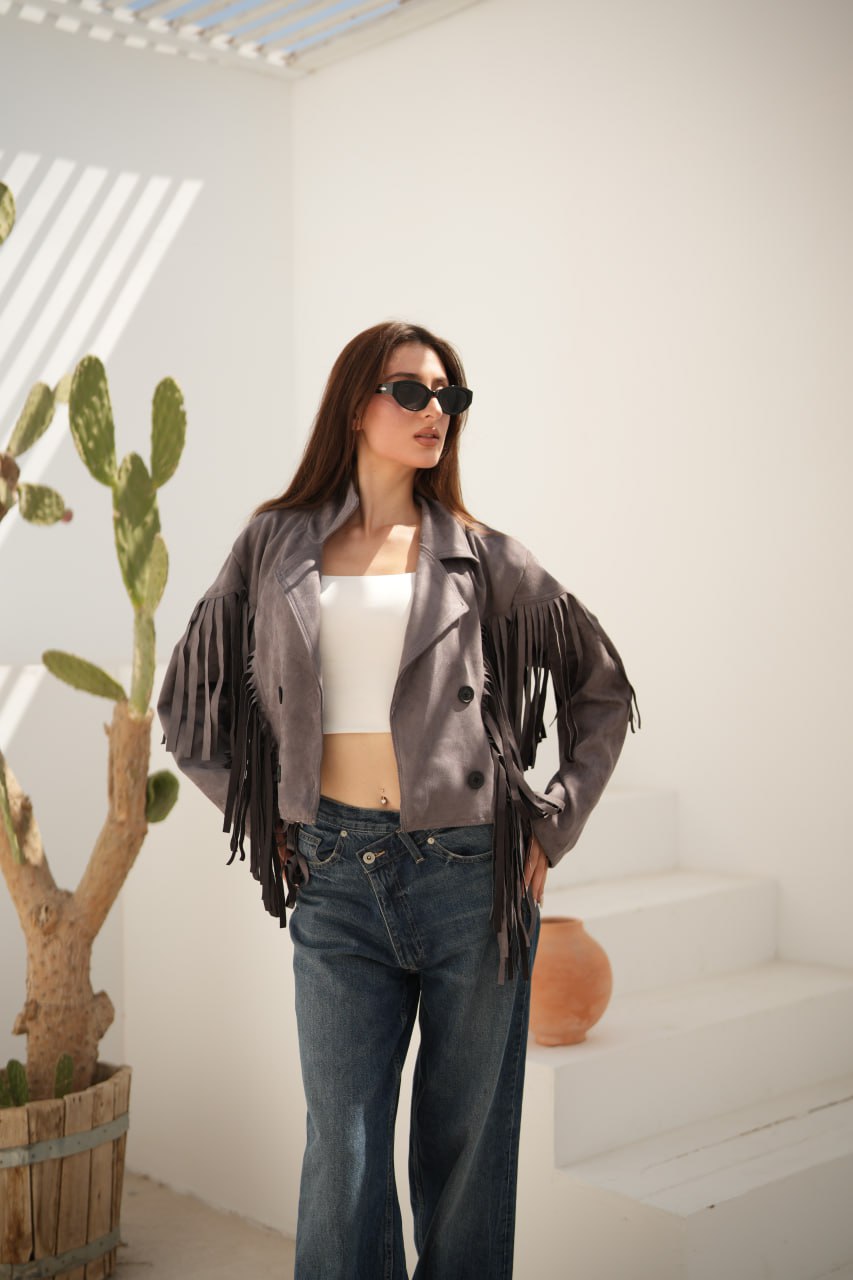 SUEDE FRINGE JACKET