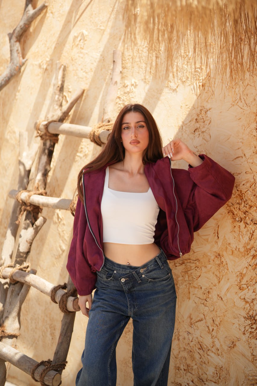SUEDE SWEATER