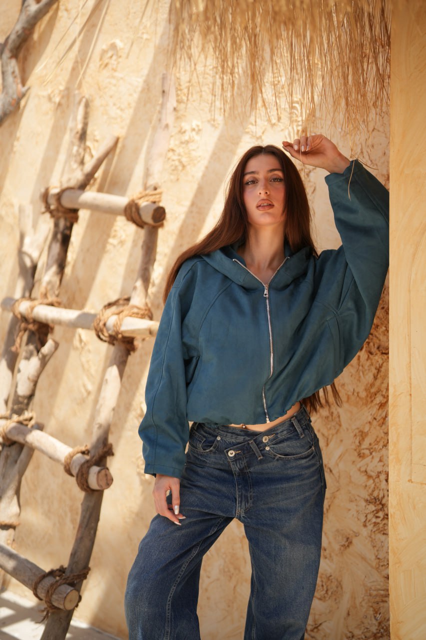 SUEDE SWEATER