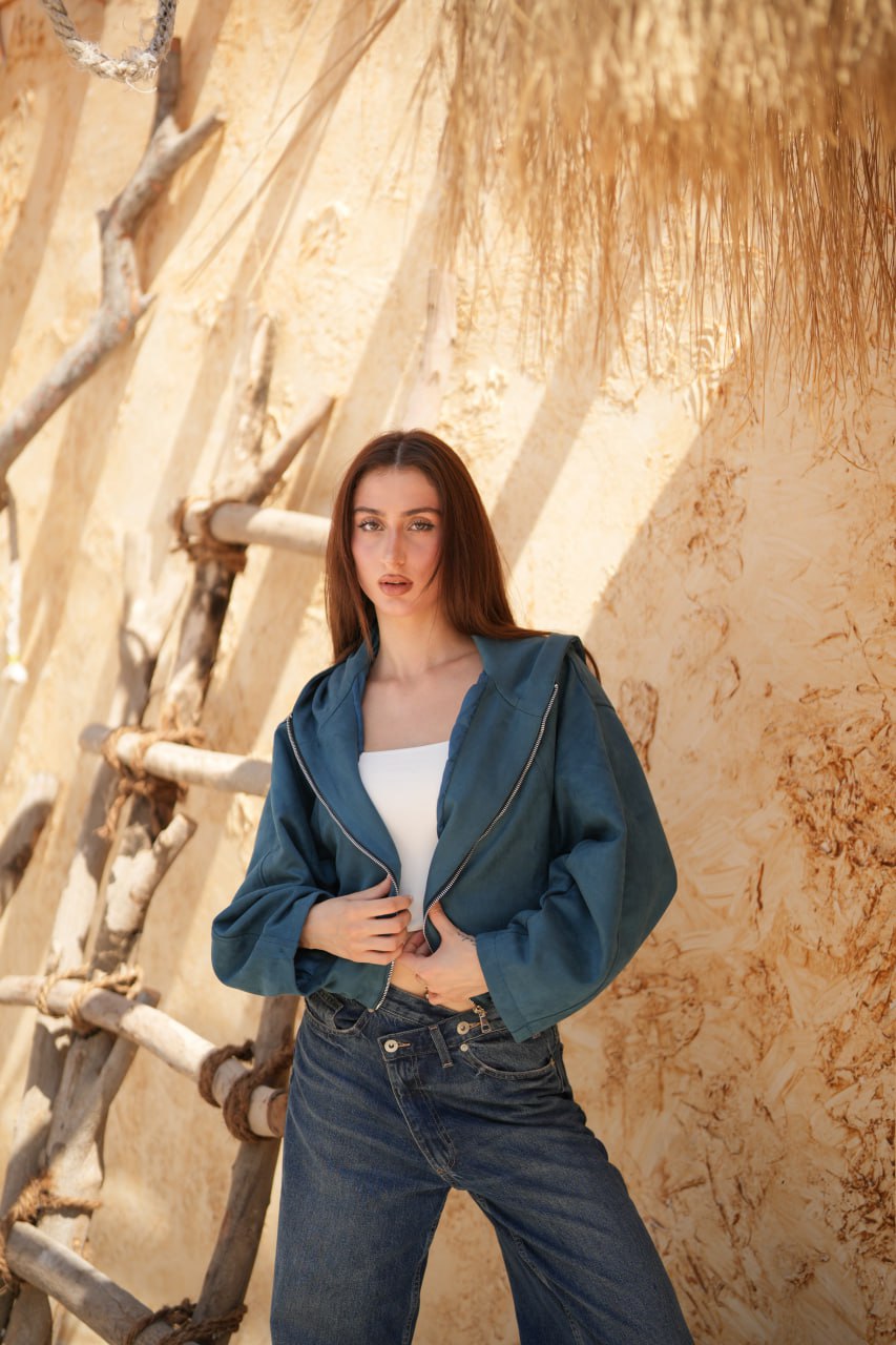 SUEDE SWEATER