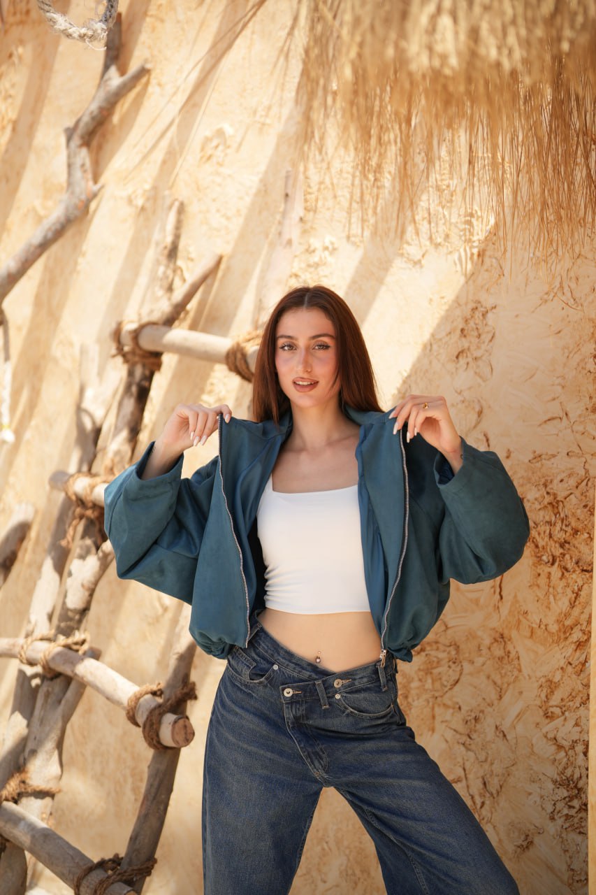 SUEDE SWEATER