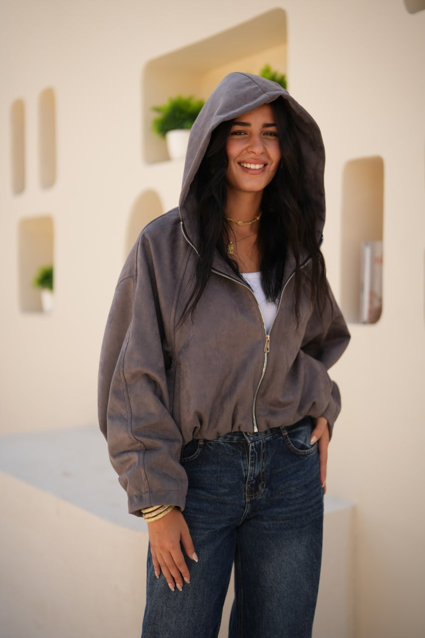 SUEDE SWEATER