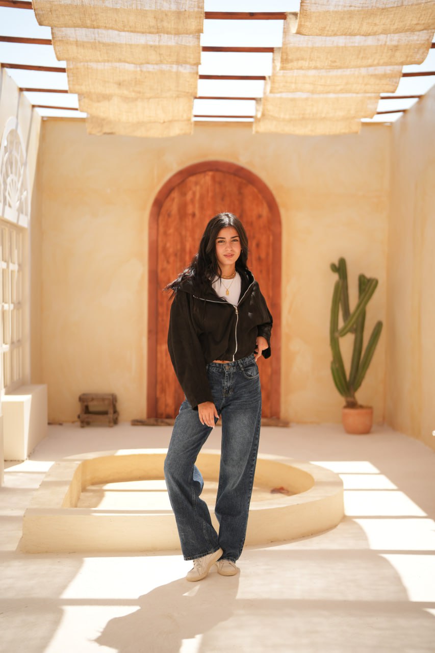 SUEDE SWEATER