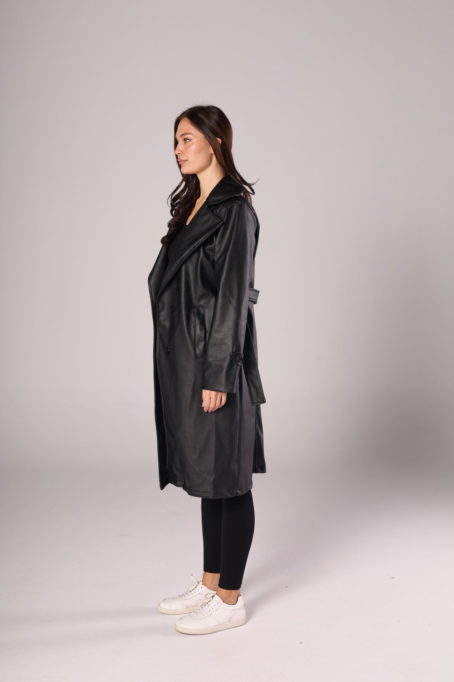 LEATHER LONG COAT
