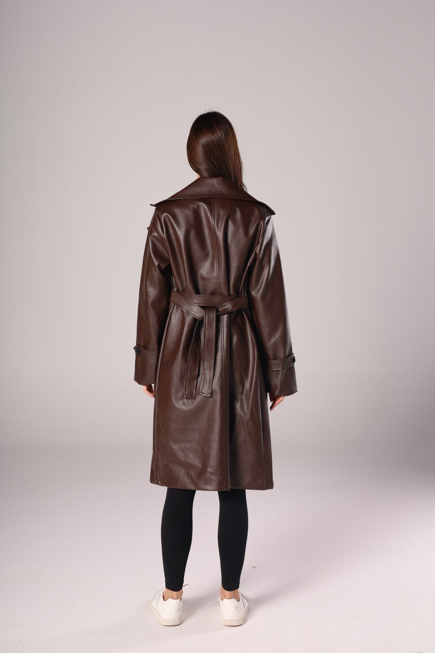 LEATHER LONG COAT