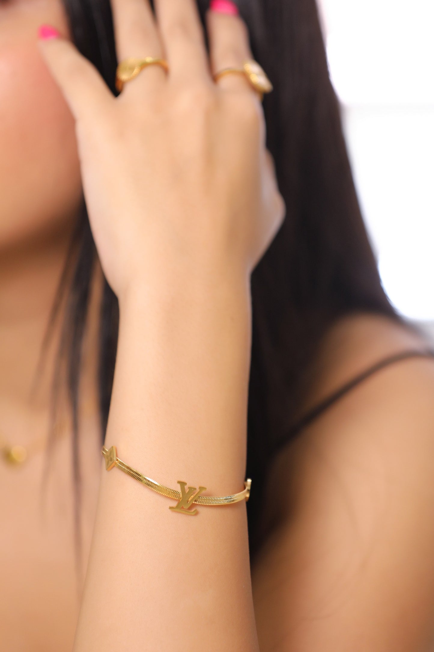 Golden Affection Cuff Bracelet