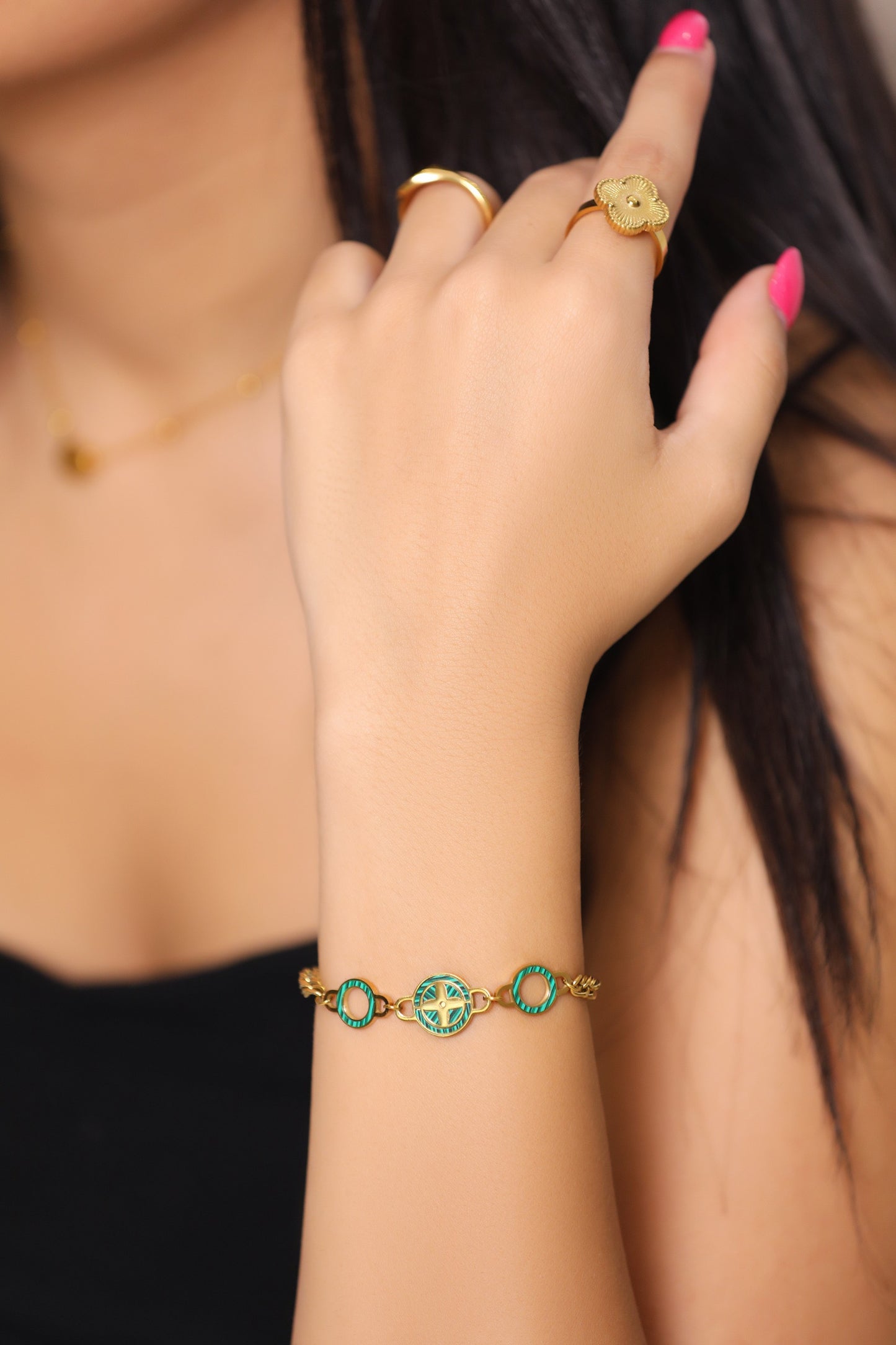 Emerald Elegance Bracelet