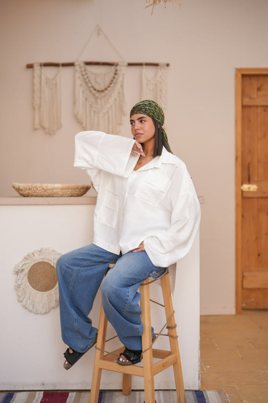 URBAN LOOSE SHIRT White
