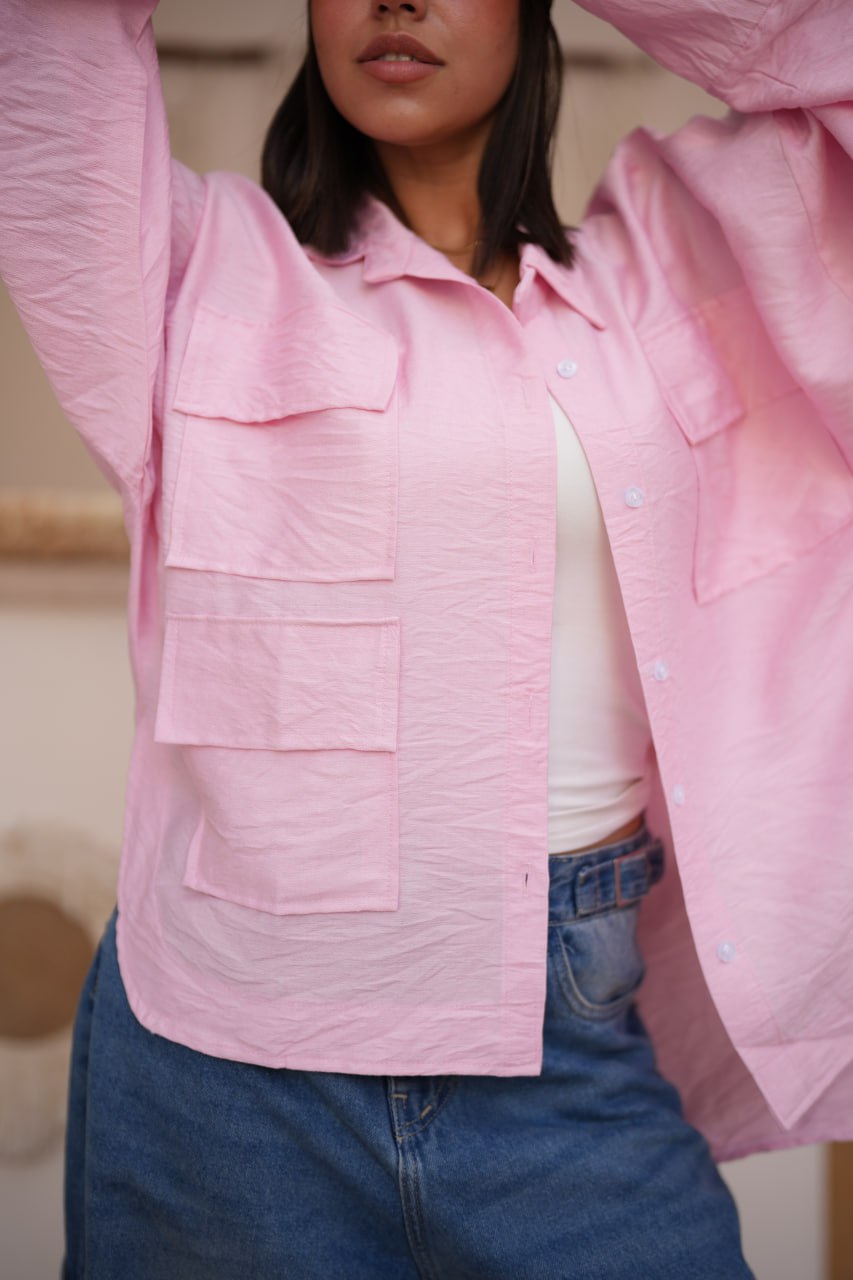 URBAN LOOSE SHIRT PINK