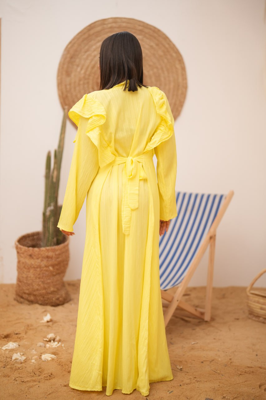 BRIGHT BLOOM DRESS YELLOW
