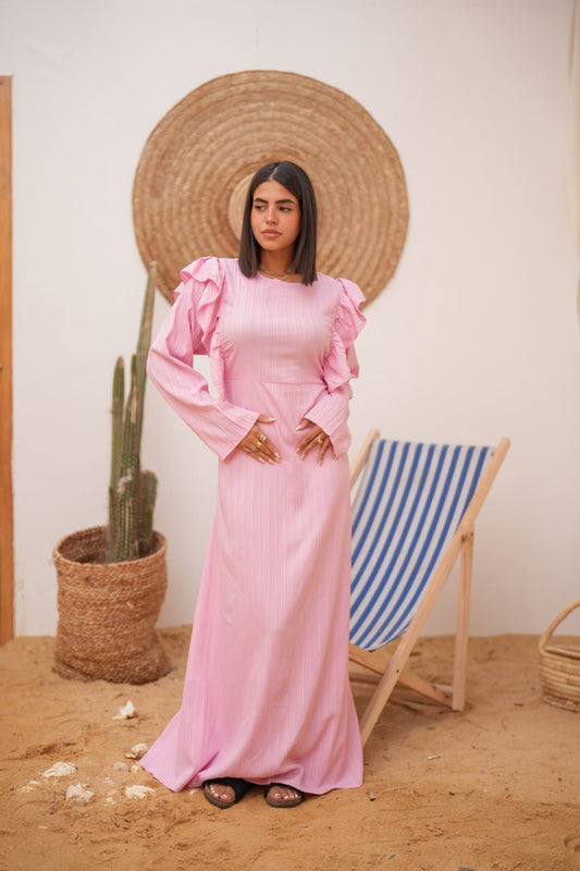 BRIGHT BLOOM DRESS PINK