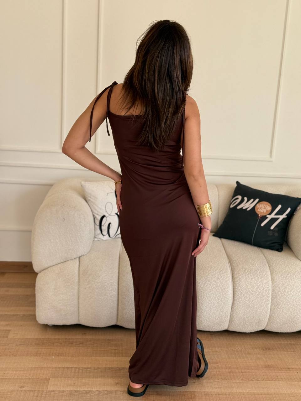 MAXI DRESS BROWN