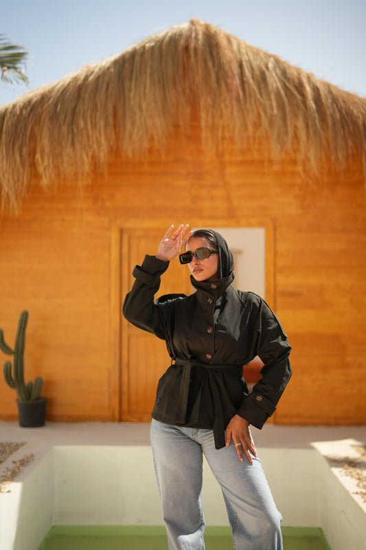 BELTED JACKET