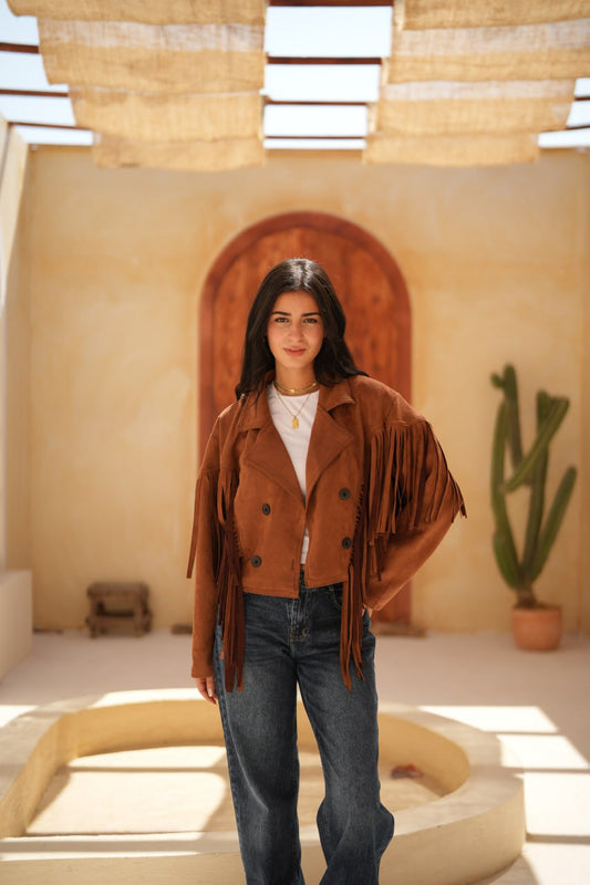 SUEDE FRINGE JACKET