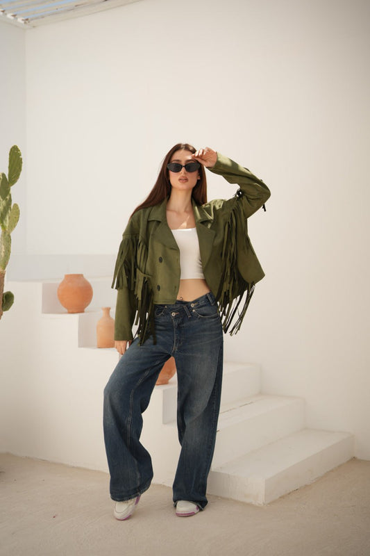 SUEDE FRINGE JACKET