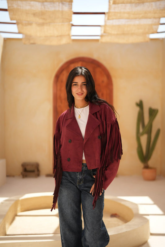 SUEDE FRINGE JACKET