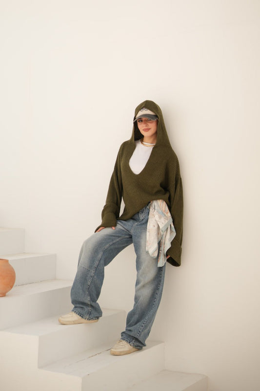 HOODED PULLOVER