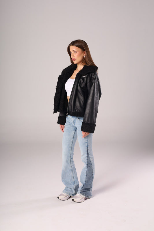 AVIATOR LEATHER JACKET