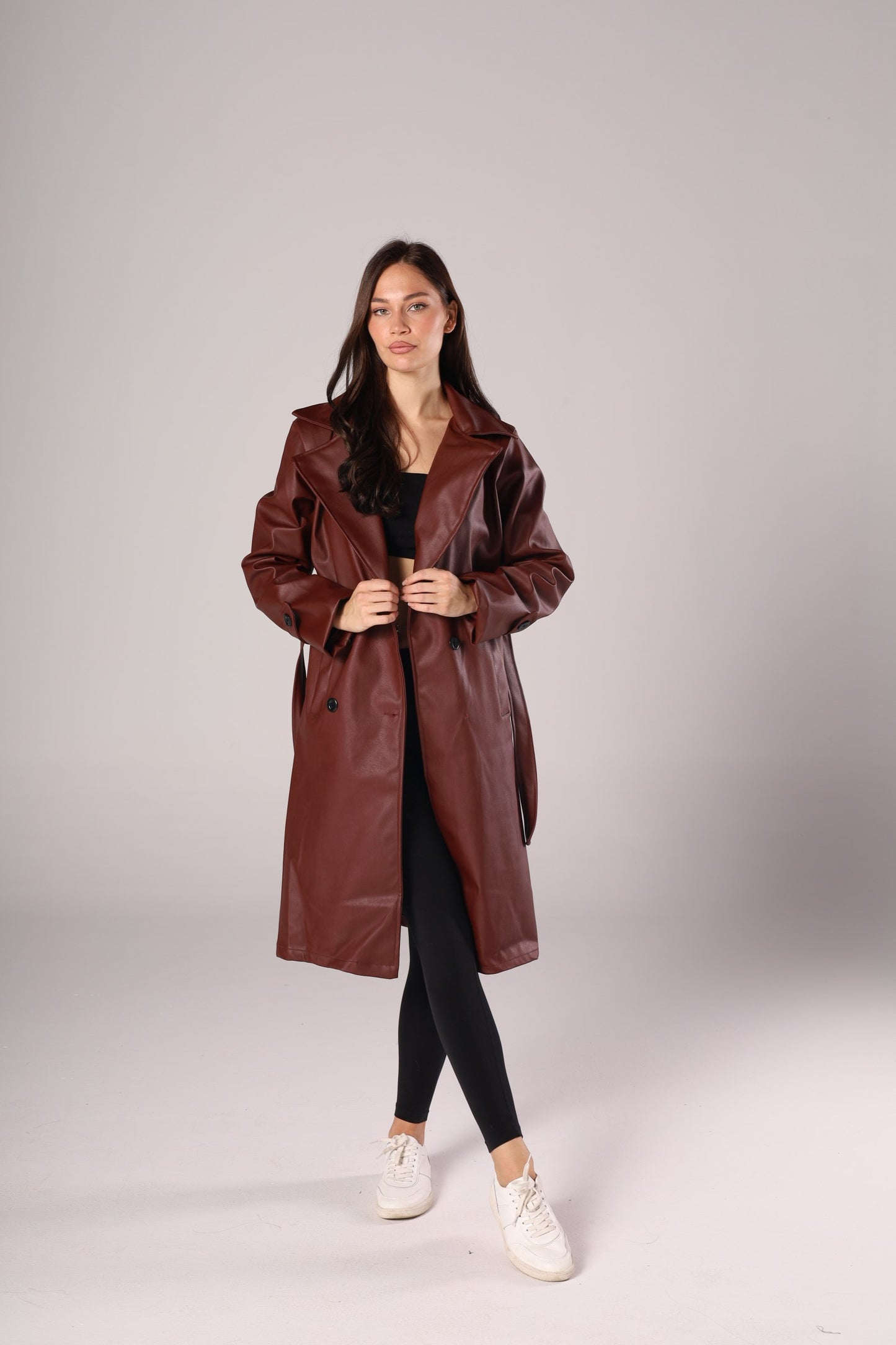 LEATHER LONG COAT