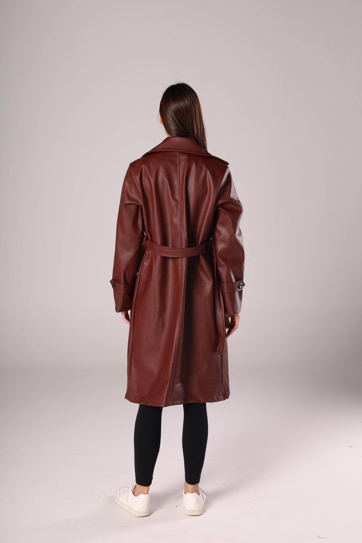 LEATHER LONG COAT