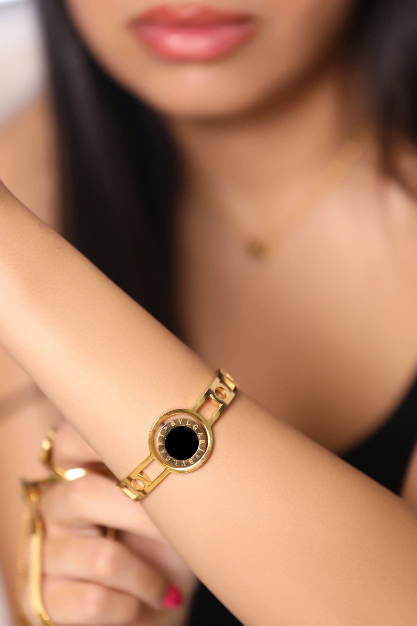 Onyx Glam Cuff Bracelet