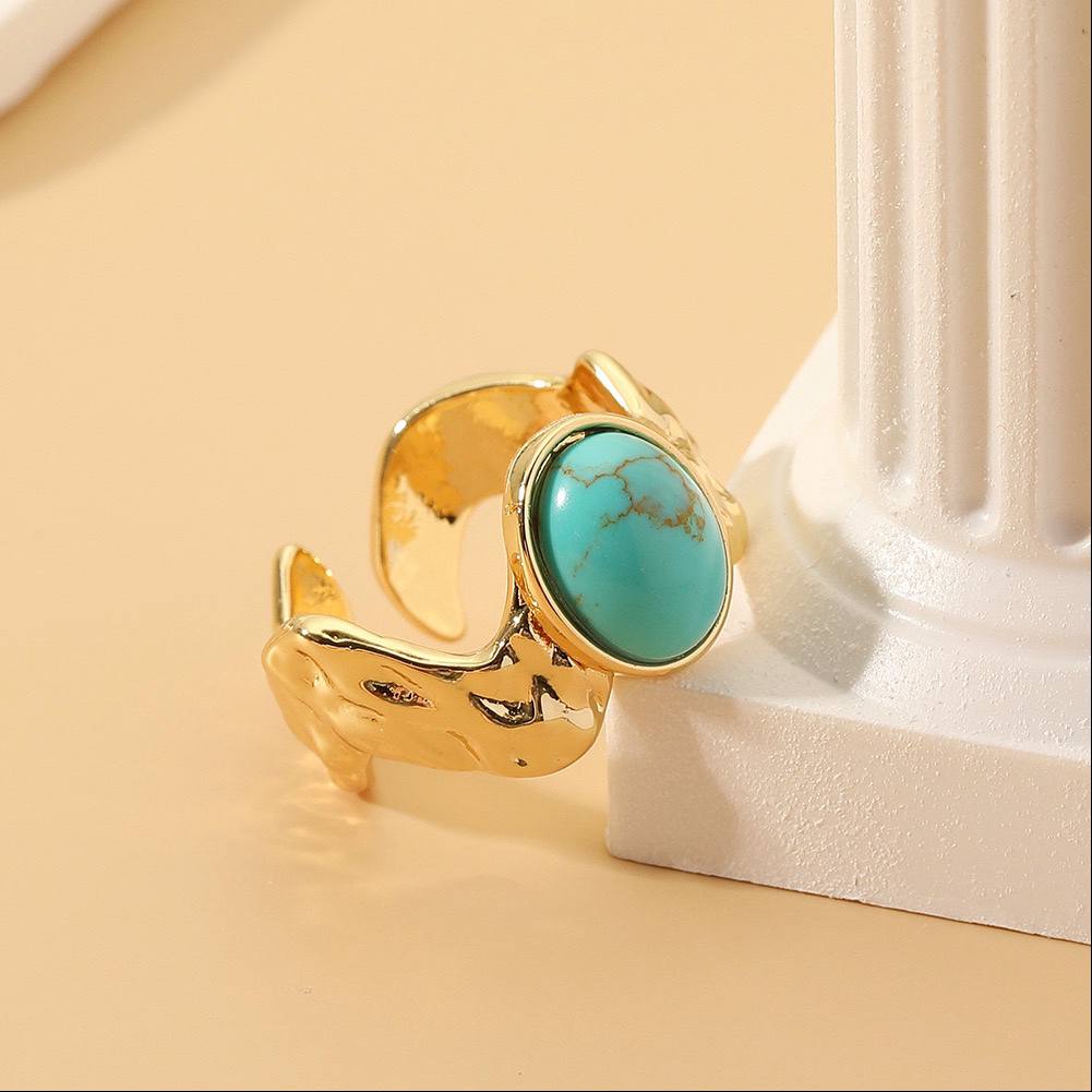 Turquoise Zircon Ring