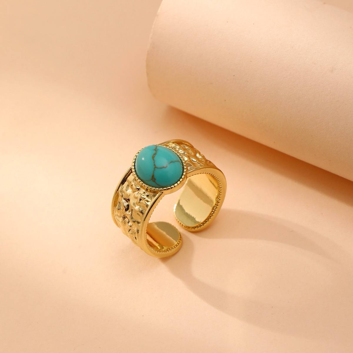 Turquoise Alloy Ring