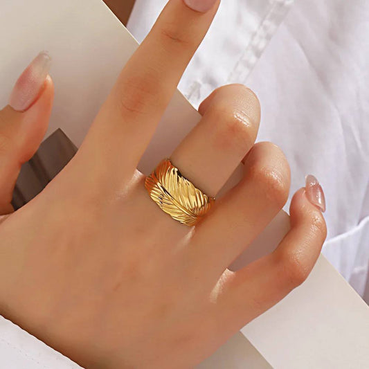 Gold Leaf Ring