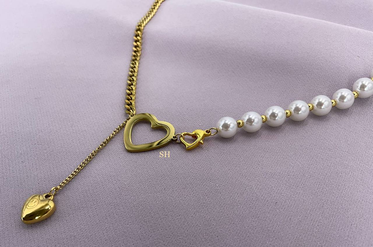 Pearl Heart Necklace