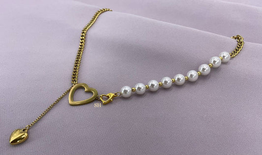 Pearl Heart Necklace