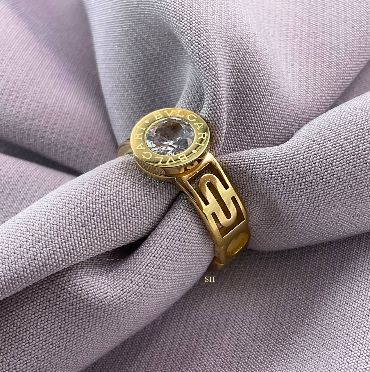 Roman Numeral Zircon Ring