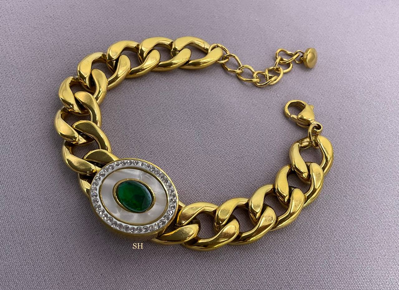 Green Zircon Bracelet