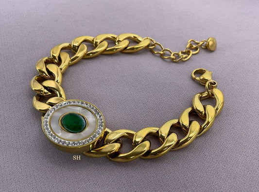 Green Zircon Bracelet