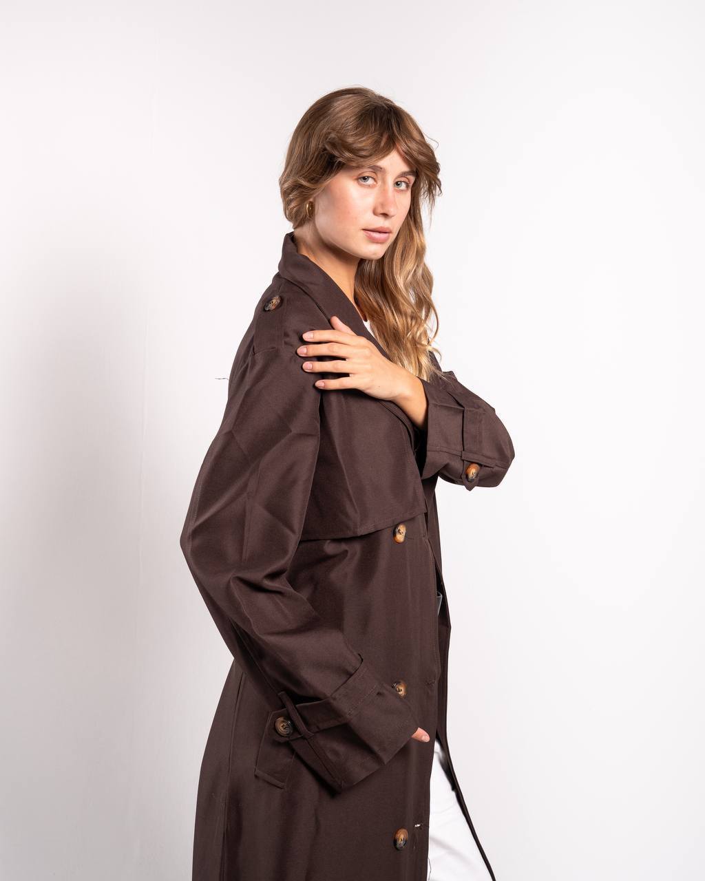 GABARDINE TRENCH COAT