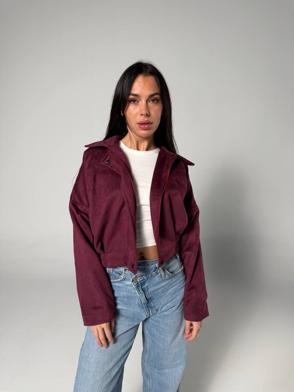 SUEDE BOMBER JACKET