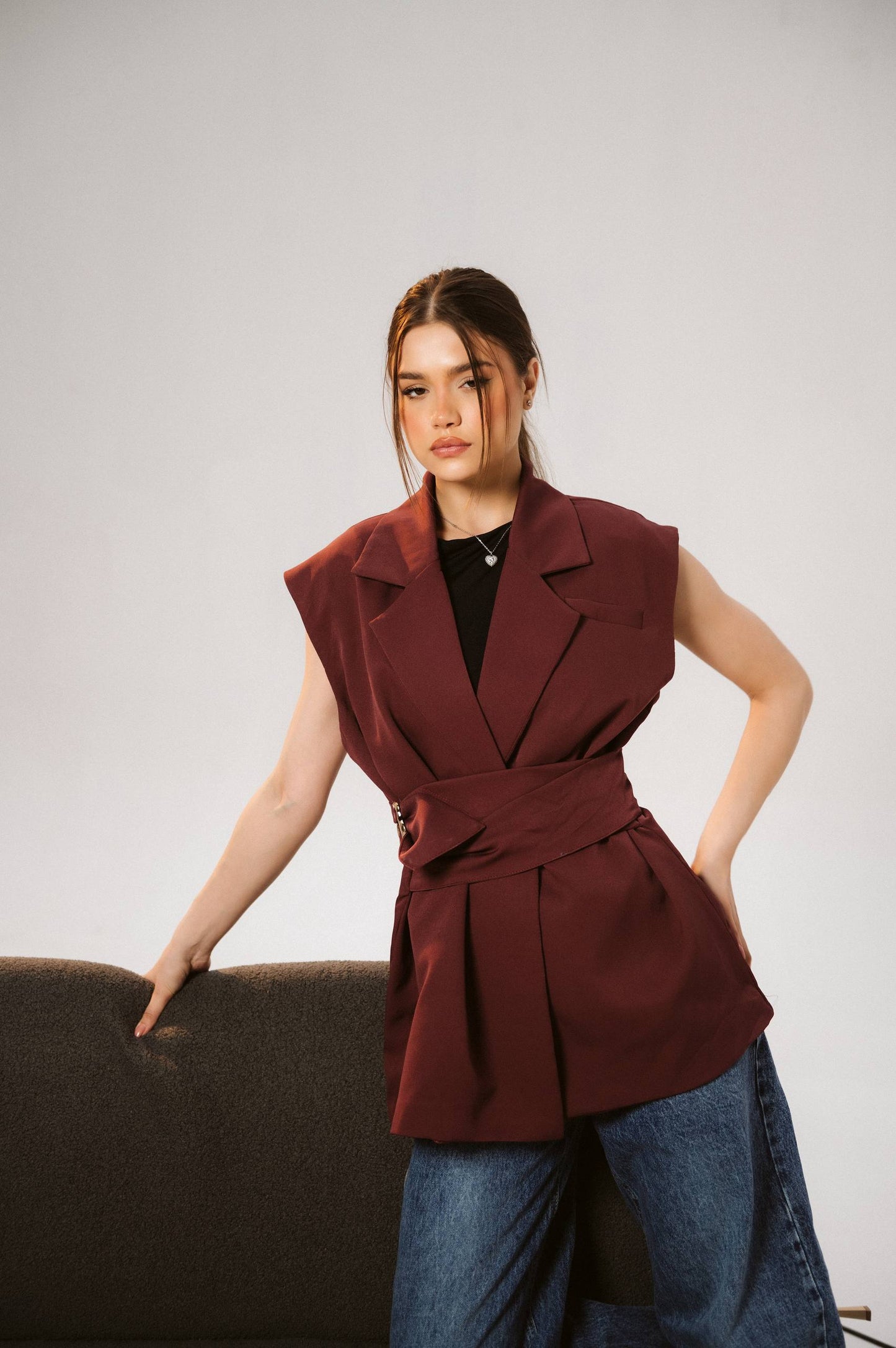 WRAPPED CUT BLAZER