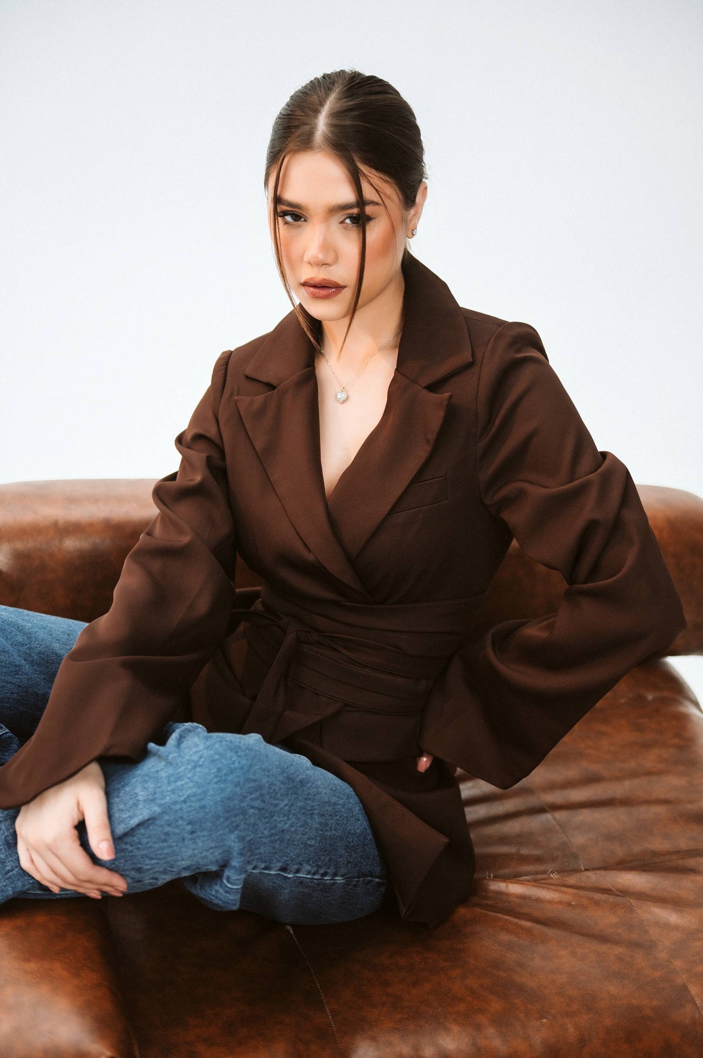 BELTED BLAZER