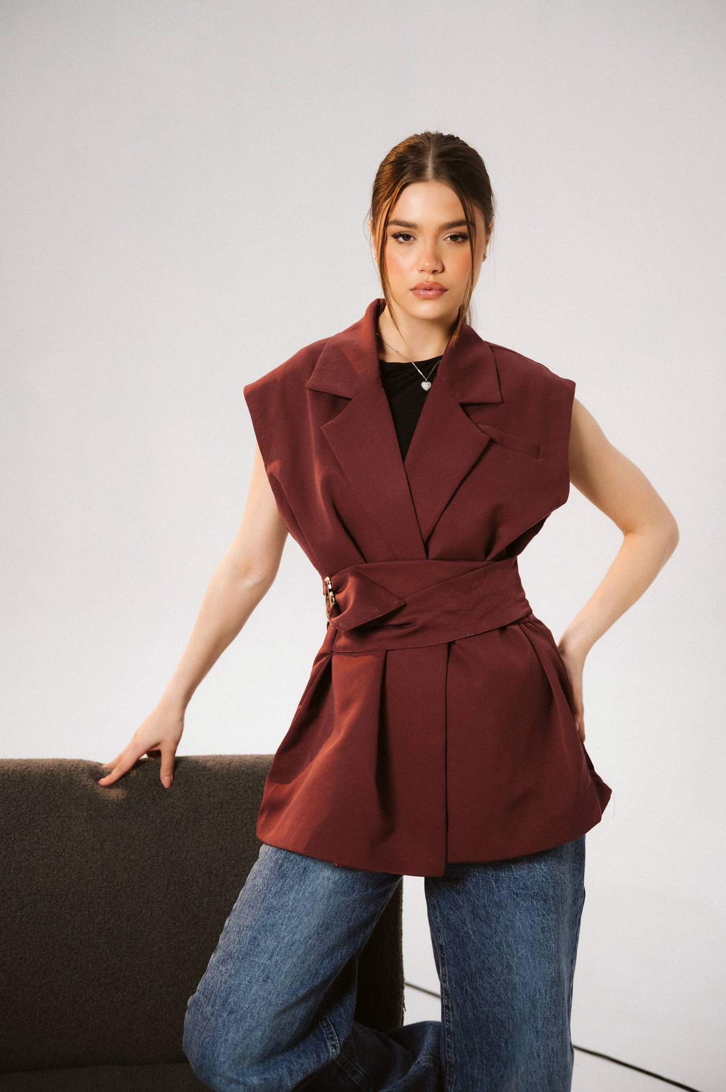 WRAPPED CUT BLAZER