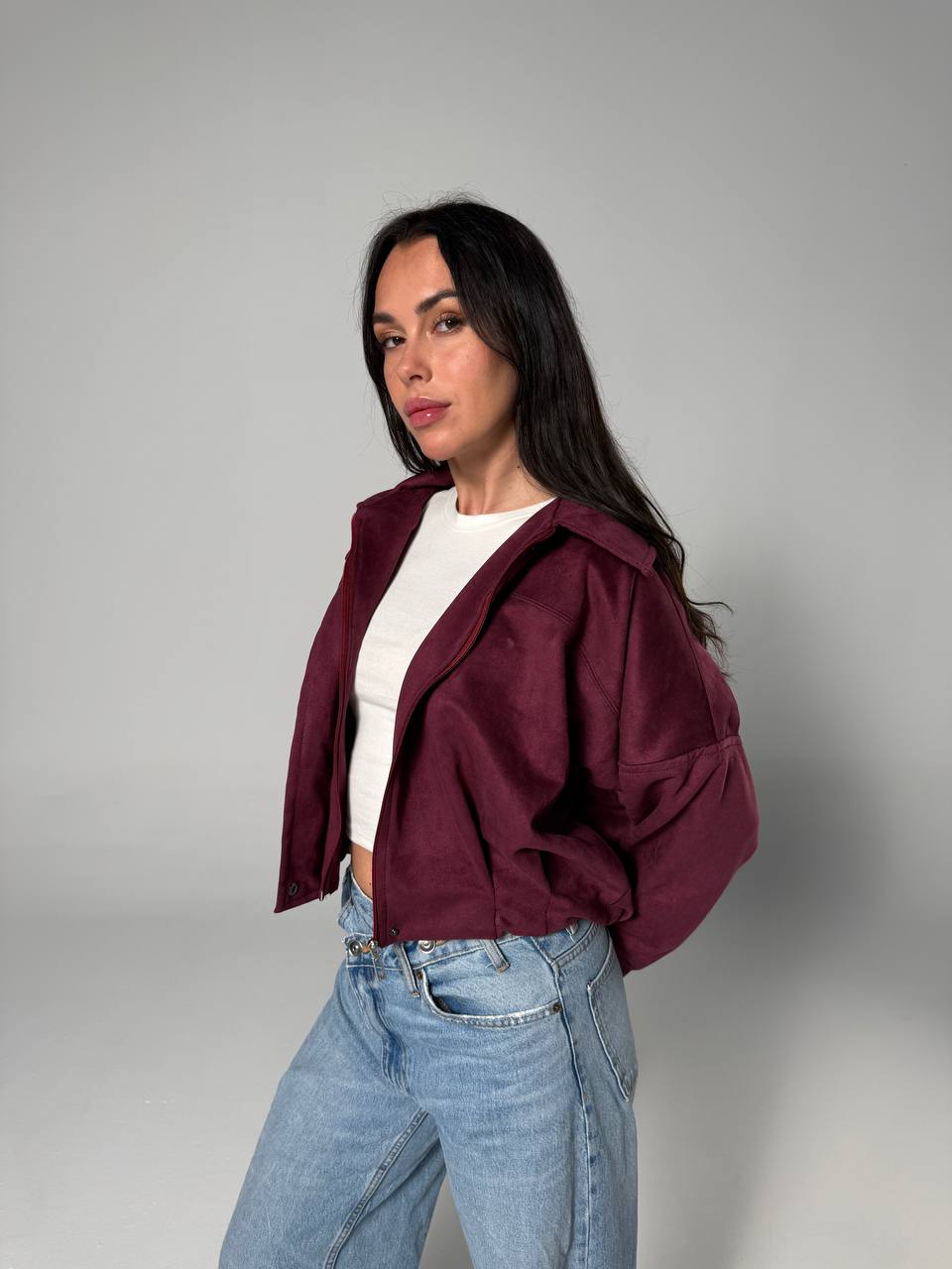 SUEDE BOMBER JACKET
