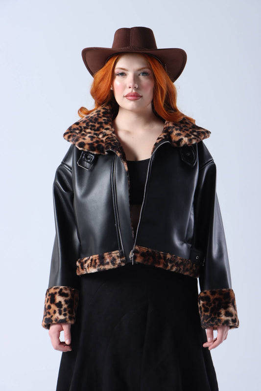 TIGER LEATHER JACKET